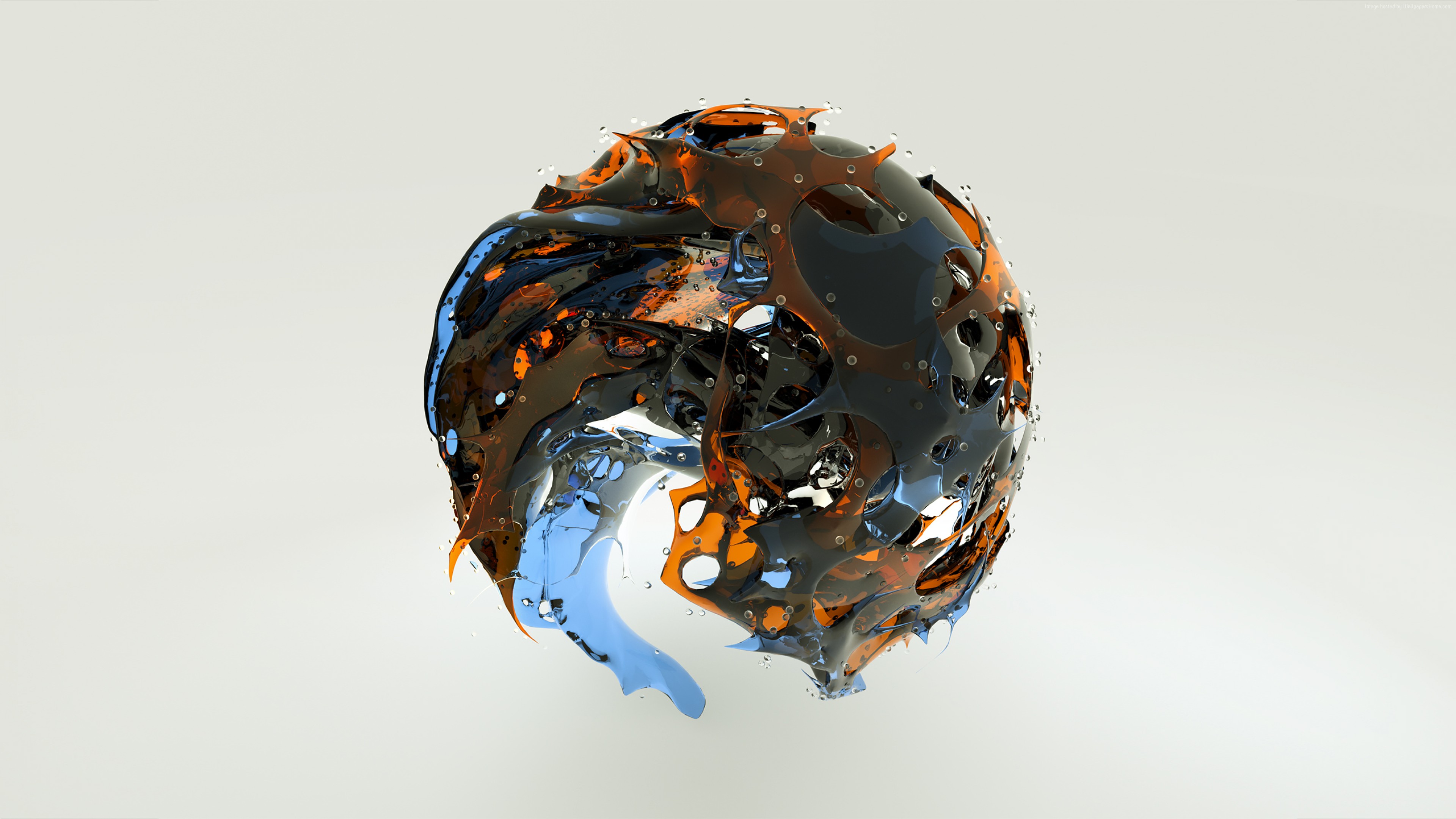 Wallpaper sphere, 3D, glass, HD, Abstract 4134710497 - Wallpaper sphere, 3D, glass, HD, Abstract - Sphere, HD, Glass, 3D